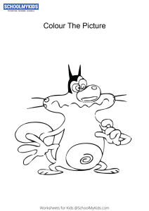 Oggy from Oggy and the Cockroaches Coloring Pages