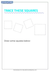 Learning Shapes -  Trace and Draw a Square