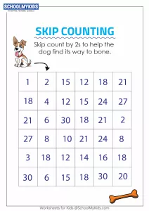 Skip Counting by 2s Puzzle - Skip Counting Maze