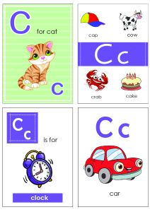 Alphabet Flash Cards - Flashcard Letter C