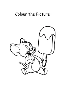 Cartoon Coloring Pages - Color the Tom and Jerry Picture