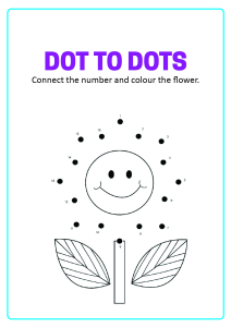 Connect the Dots - Flower Dot to Dot
