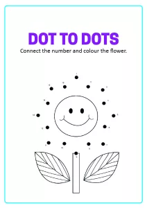 Connect the Dots - Flower Dot to Dot