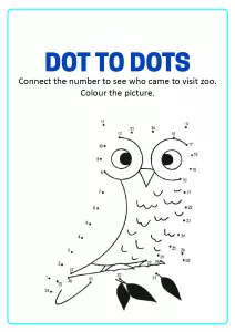 Connect the Dots - Owl Dot to Dot