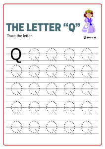 Practice Capital Letter Q - Uppercase Letter Tracing