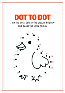 Connect the Dots - Duck Dot to Dot