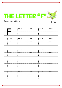 Capital Letter F - Practice Uppercase Letter Tracing