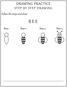 How to Draw a Bee - Step by Step Drawing