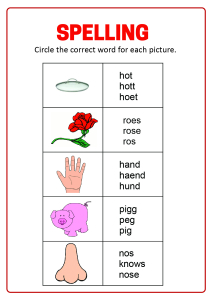 Spelling - Circle the correct word