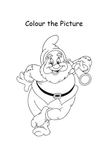 Dwarf Cartoon Coloring Pages - Color the Picture