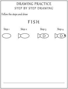 How to Draw a Fish - Step by Step Drawing