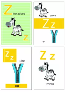 Alphabet Flash Cards - Flashcard Letter Z