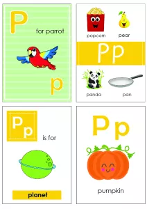 Alphabet Flash Cards - Flashcard Letter P