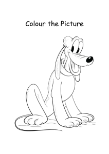 Disney Pluto Cartoon Coloring Pages - Color the Picture