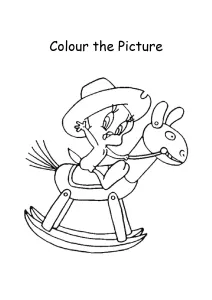 Tweety Bird Cartoon Coloring Pages - Color the Picture