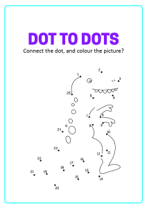 Connect the Dots - Dinosaur Dot to Dot 1 to 25