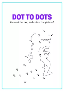 Connect the Dots - Dinosaur Dot to Dot 1 to 25