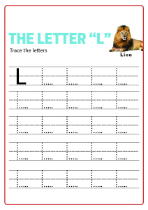 Practice Capital Letter L - Uppercase Letter Tracing