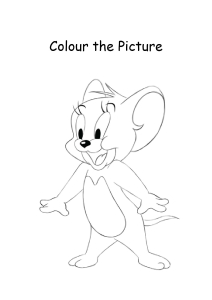 Cartoon Coloring Pages - Color the Jerry Picture