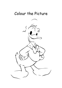 Donald Duck Cartoon Coloring Pages - Color the Picture