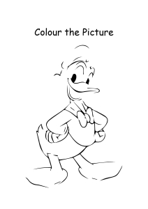 Donald Duck Cartoon Coloring Pages - Color the Picture Worksheets for Preschool,Kindergarten,First Grade - Art And Craft Worksheets | Donald Duck Cartoon Coloring Pages - Color the Picture Worksheets for Preschool,Kindergarten,First Grade - Art And Craft Worksheets |