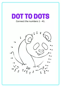 Connect the Dots - Bear Dot to Dot