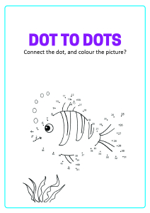Connect the Dots - Fish Dot to Dot