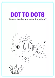Connect the Dots - Fish Dot to Dot