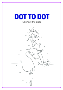 Connect the Dots - Princess Jasmine Dot to Dot