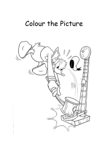 Cartoon Coloring Pages - Color the Donald Duck Picture