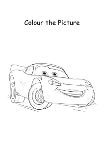 Disney Cars Cartoon Coloring Pages - Color the Picture