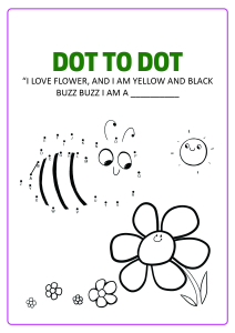 Connect the Dots - Bee Dot to Dot A to Z