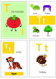 Alphabet Flash Cards - Flashcard Letter T