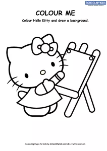 Colour Me - Hello Kitty Coloring Pages