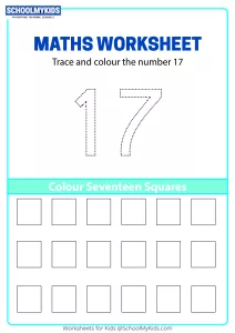 Trace, Count and Color Number 17