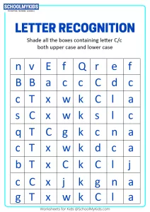 Identify Uppercase and Lowercase Letter C - Letter Recognition