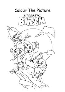 Chhota Bheem Characters Coloring Pages
