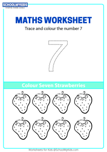 Trace, Count and Color Number 7