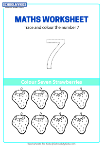 Trace, Count and Color Number 7
