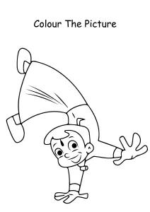 Chhota Bheem Dancing Coloring Pages