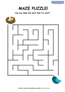 Bird Nest Maze Puzzle