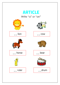 Use 'A' or 'An' - Fill in the Articles
