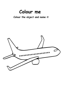 Color Me Aeroplane - Transportation Coloring Pages