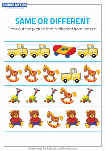 Identify the Different Objects - Same and Different