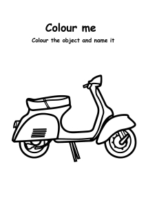 Color Me - Scooters - Transportation Coloring Pages