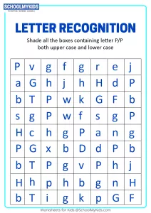 Identify Uppercase and Lowercase Letter P - Letter Recognition