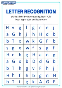 Identify Uppercase and Lowercase Letter H - Letter Recognition