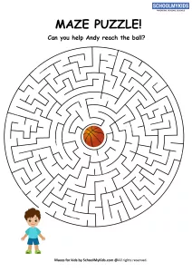Boy Ball Maze Puzzle