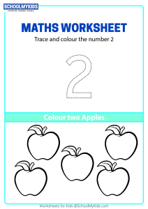 Trace, Count and Color Number 2
