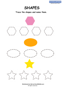 Trace the Shapes and Name Them